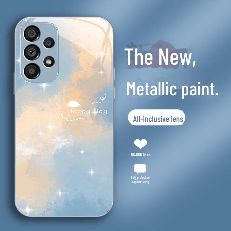 

Чехол для телефона Samsung S9/S10/S11e из жидкого стекла с градиентным цветом — высококлассный нишевый креативный дизайн. S20 FE синий