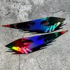 1pair Anime Eyes JDM Car Stickers Waterproof Moto Front Fairing Side Panels Fuel Tank Electric Scooter Auto Window Vinyl Decals
