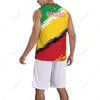 HUANGSE Basketball Jersey Sports Fitness Vest 3D Customized Men's Vest Casual, Comfortable, Loose, Quick-drying,