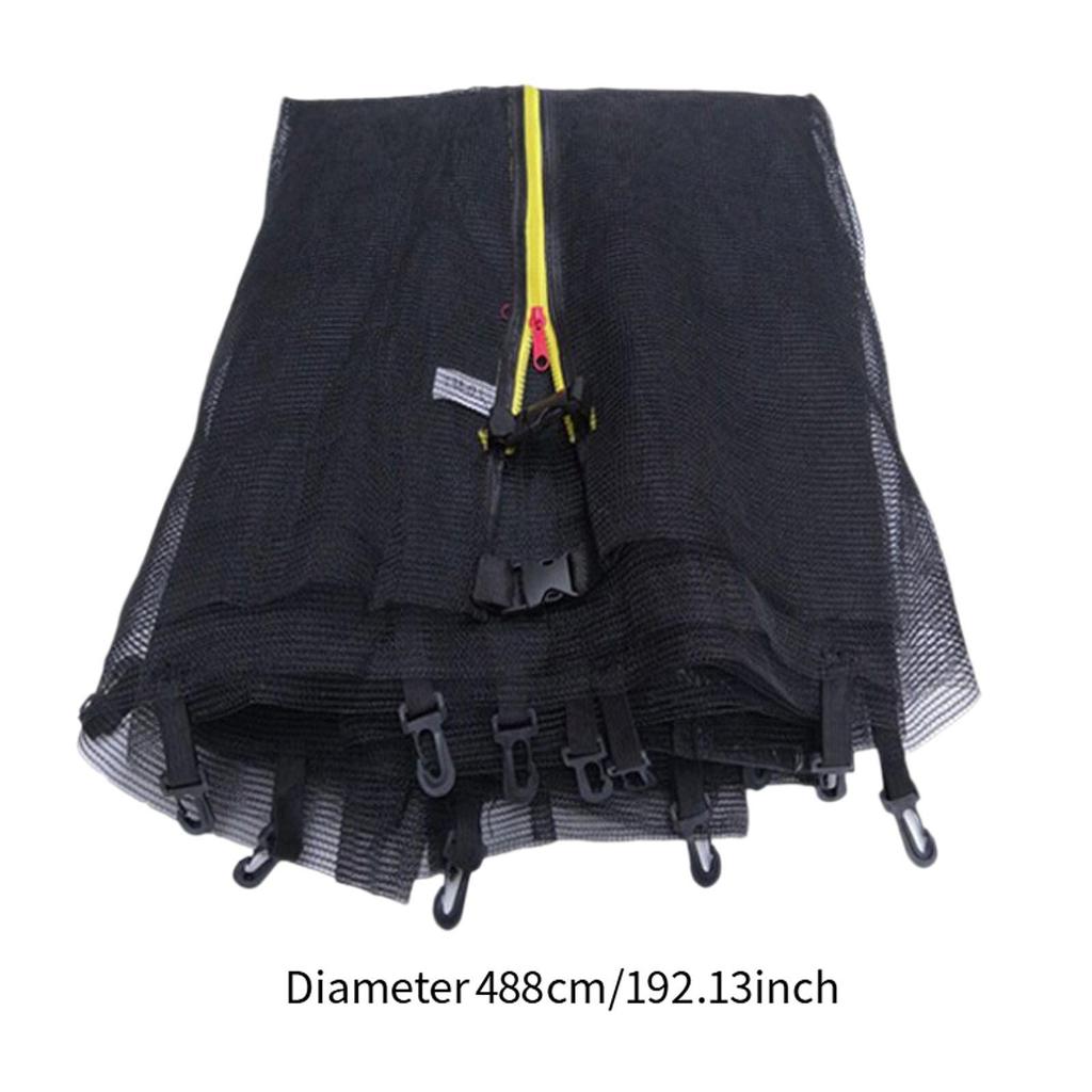 Breathable Replacement Trampoline Net Accessory with Zipper Feature
