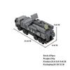 Military Heavy Tank Armored Vehicles Pansel Building Blocks Assembly Weapons Model Kid Bricks Toys Gifts WW I MOC S1 turret STEM DIY Model Kit 3D