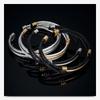 European & American Stainless Steel Two-Tone Woven Bracelet - Versatile Women's Accessory (10MM)