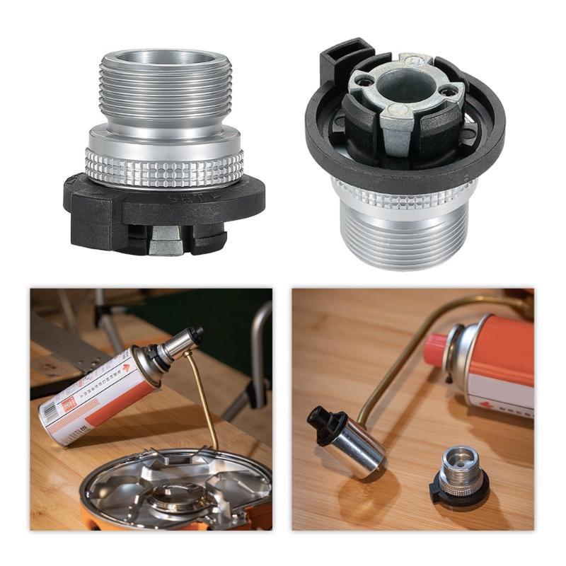 Universals Gas Cylinders Adapter Outdoor Stove Heater Fuels Converter Connectors for Outdoor Amateurs