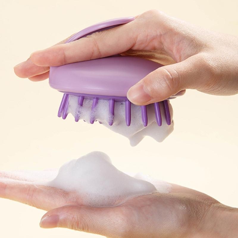 Gentle Shampoo Brush Hair Scalp Scrubber Head Massager for Hair Growth Shower Handheld Brush for Women Men Kids