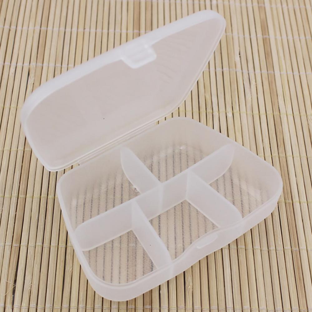 Jewelry Box Organizer Container 5 Compartments Medicine Case Pills Tablet