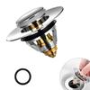 Universal Pop-up Sink/bathtub Stopper 34–38 Mm, Stainless Steel/brass Hair Catcher Anti-clogging