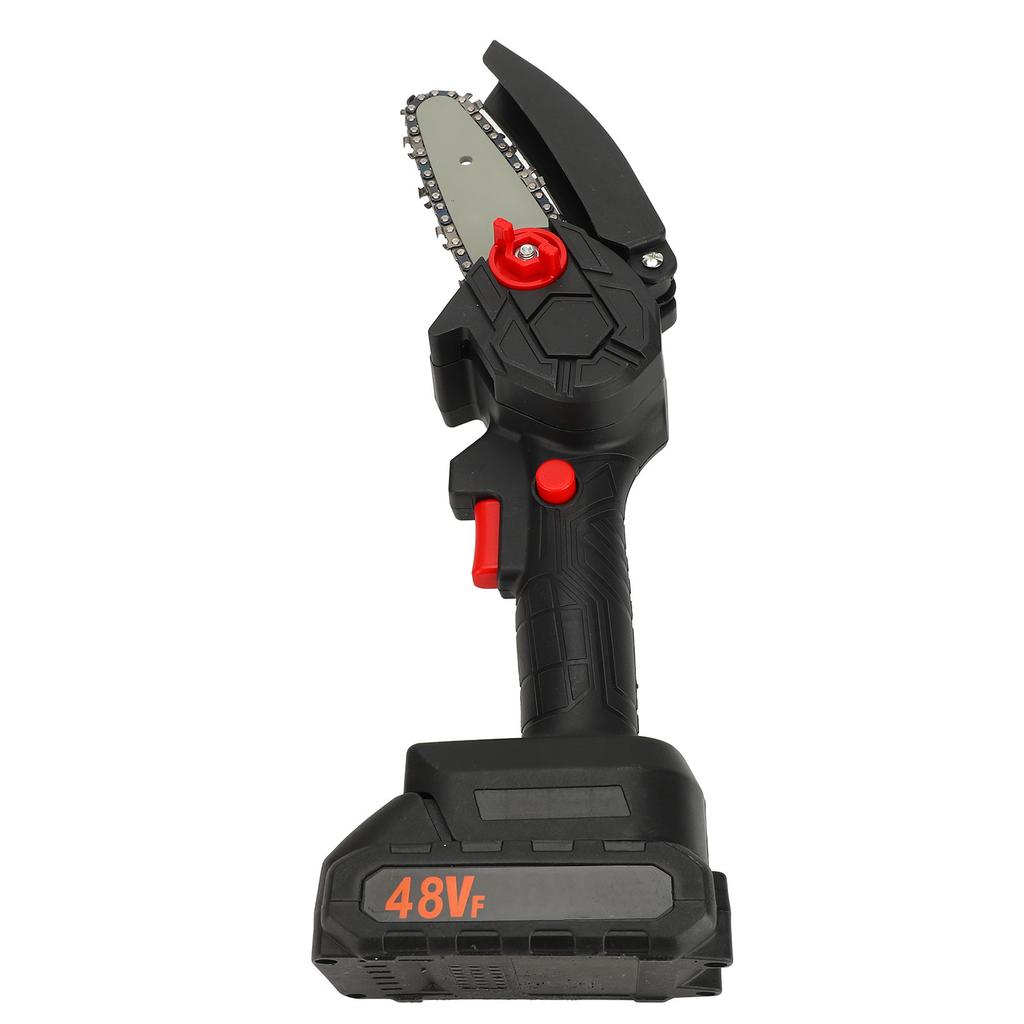 Mini 4in Chainsaw 3000RPM Handheld Rechargeable Portable Chain Saw for Household Woodworking Use