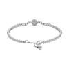 Pandora Shimmering Halo Tennis Adjustable 925 Silver Bracelet Women bracelets Multicolor 599416C01
