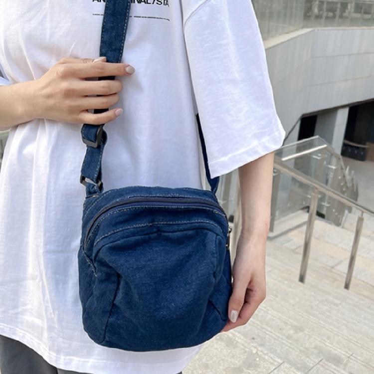 Denim Shoulder Bag Casual Handbag Women Girls Men Travel Crossbody Bag Tote Bags