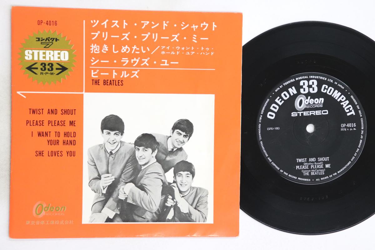 

7-дюймовая пластинка BEATLES - Twist And Shout / Please Please Me OP4016 ODEON 1964 Япония Рок Б/У