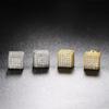 Hip Hop Cube Iced Out Stud Earrings For Women Men Square Micro Pave Crystal CZ Stud Earring  Jewelry Accessories Gift OHE109