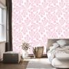 Wallpaper Flowers White and Powder Pink, Fine Detail 50x1000