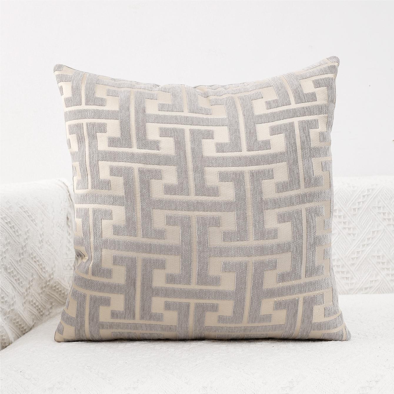 Geometrische Patronen Polyester Lendenkussenhoezen Voor Bank All-Season Decor 45x45cm