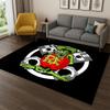 3D Rat Fink Cartoon Racing Car Moto Sign Carpet Rug for Bedroom Living Room Sofa Doormat Home Decor,Kid Game Area Rug Non-slip