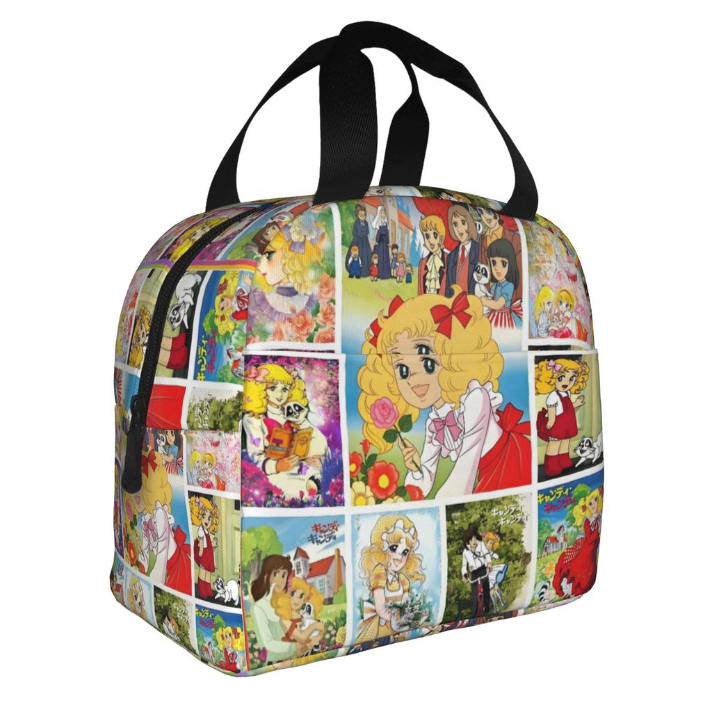 Anime Manga Candy Candy Sac à Lunch pour Femmes Refroidisseur Thermique Boîtes à Lunch Isolées pour Bureau Adulte