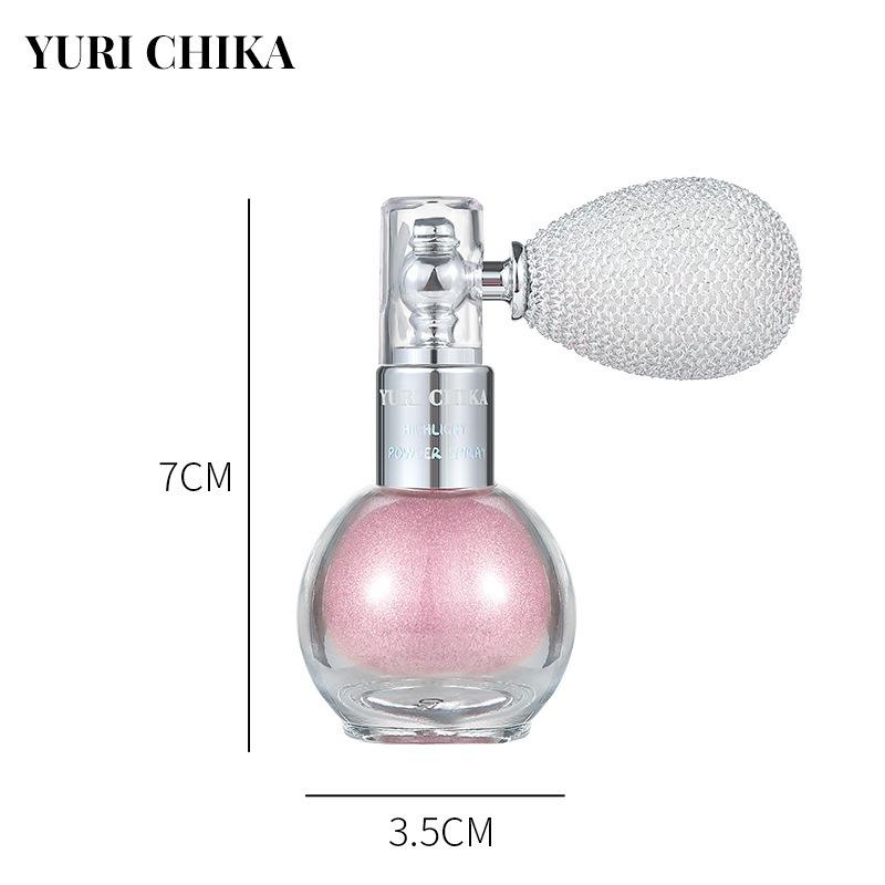 YURI CHIKA Spray Brightening Glitter Spray Body Fragrance Powder Highlight Spray Powder Body Spray