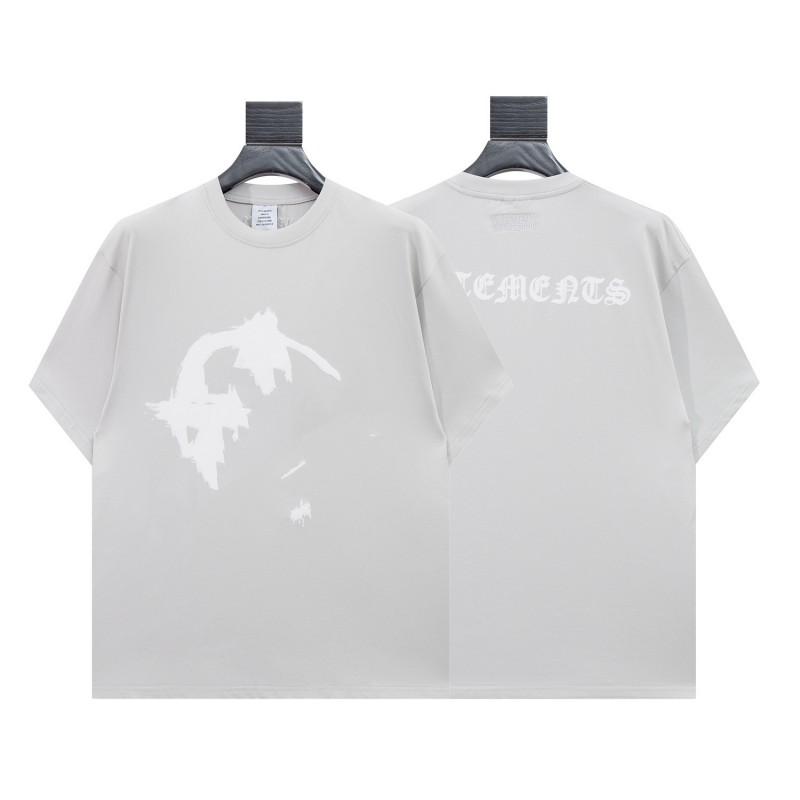 Unisex Übergroßes Vintage Gewaschenes Baumwoll-T-Shirt Mit Gesticktem Buchstaben-Print Lässiges T-Shirt