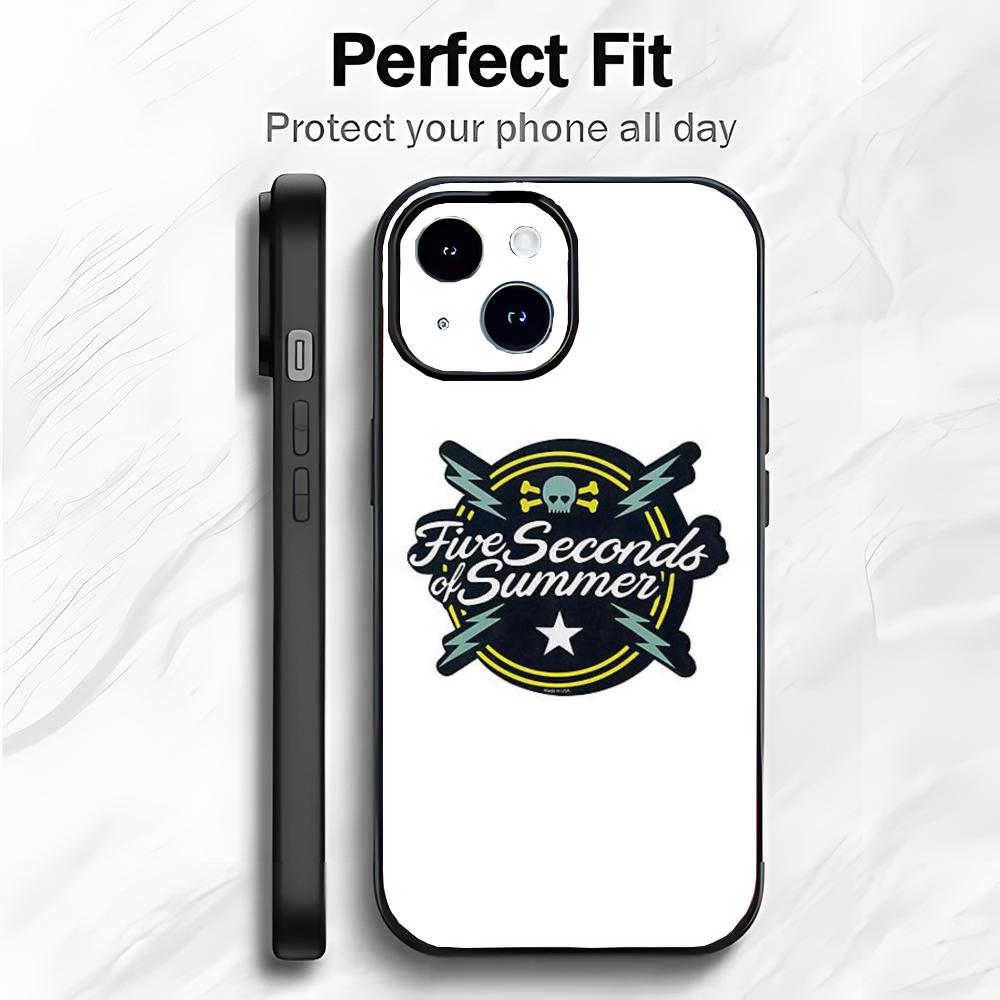 Rock Band 5 S-Seconds Of S-Summer Phone Case Phone Case Soft Packaging Lightweight For iPhone17 16 15 14 13ProMax