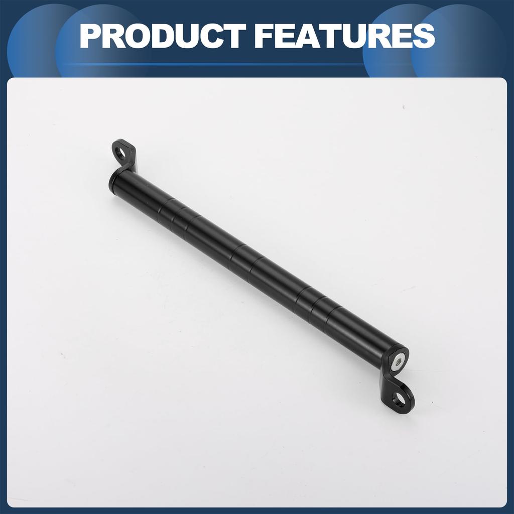 INFINAUTO Handlebar Motorcycle Crossbar Mirror Motorcycle Handlebar Extension with Small 1 Set Brace, Mount, 34cm/13.39" Wrench, Black,