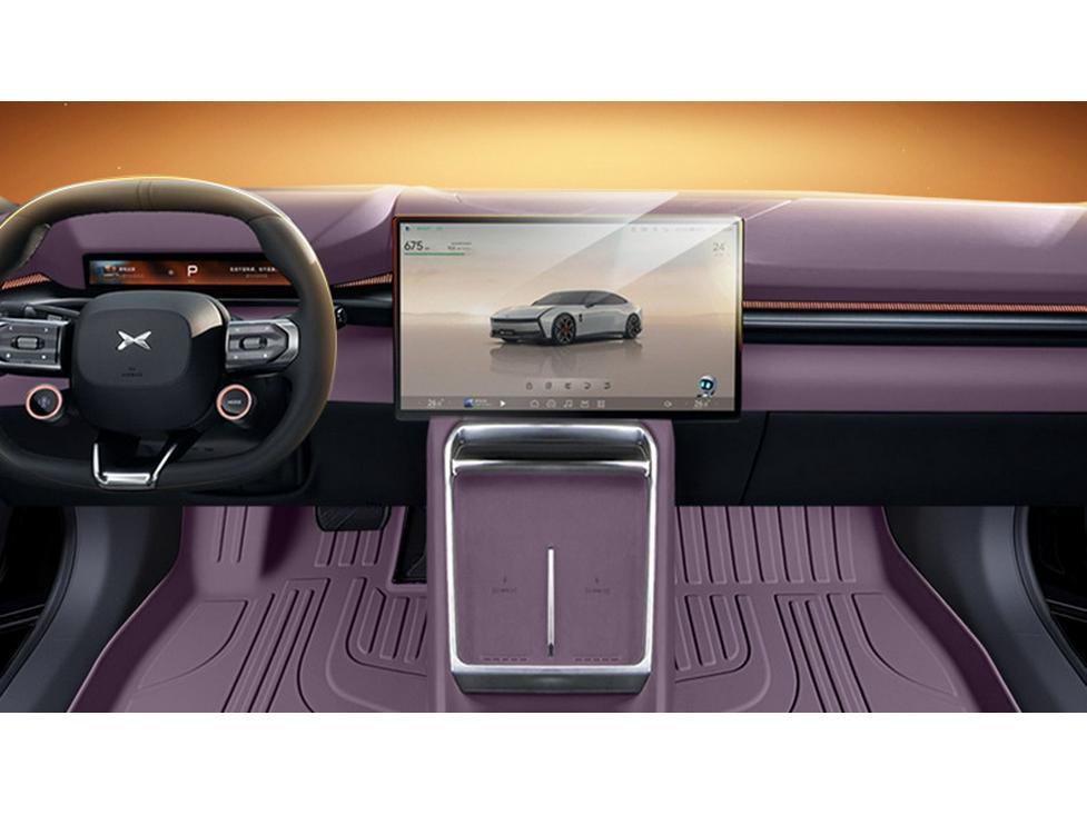 XPeng P7 2025 TPE Floor Mats: Complete Car Interior Carpet Set