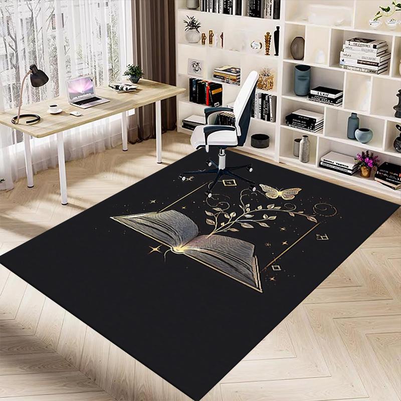 1PC Book Butterfly Carpet Office Rug Mat Home Decor Area Carpet Festival Gift Office Desk Chair Carpet Longlasting Material
