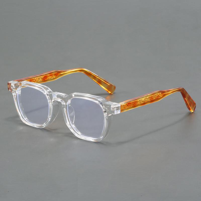 High-Quality Acetate Fiber Board Retro Small Frame Glasses For Men And Women Blue Light Blocking Photochromic Reading Glasses