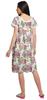 Moomaya Printed Short Sleeve Knee Length Nightdress Round Neck Sleepwear