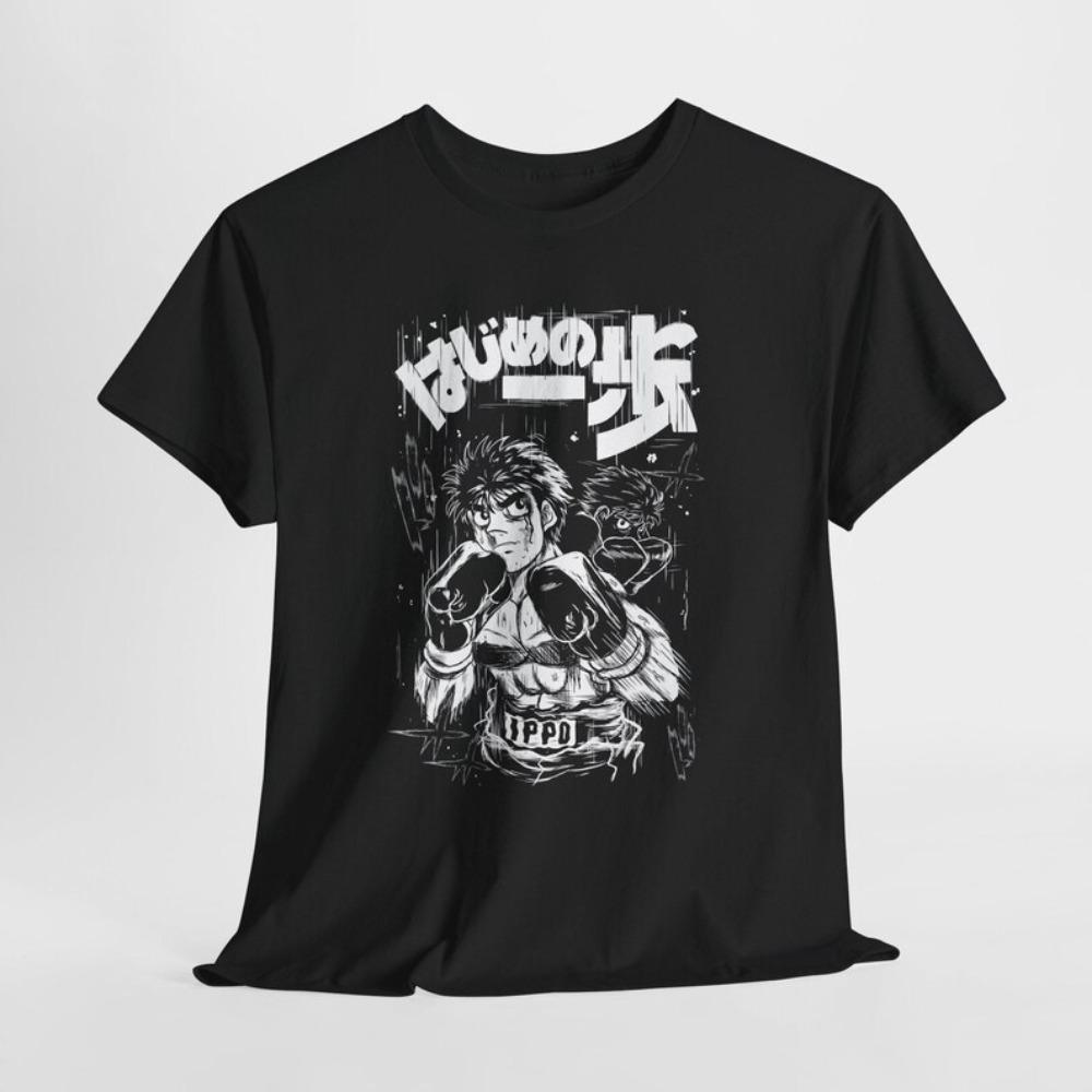 Hajime no Ippo Ippo Makunouchi Manga Print T-Shirt | Unisex Cotton Casual Short Sleeve Streetwear Top 4XL