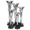 5pcs 125db 12V Silver Trumpet Air Horns Trumpet Musical Dixie Duke Hazzard Car Truck Boats Air Horn