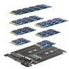Dual M.2 B Key NGFF SSD To 2.5 SATA III Adapter M.2 SATA Adapter Driver-free Dual NGFF B Key M.2 SSD Card with Plastic Enclosure