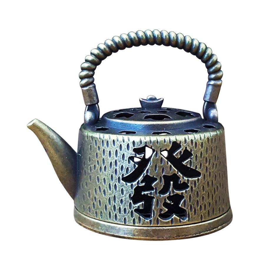 

Мини-чайник Wealth, маленькая курильница, курильница из сплава, маленькая курильница Xiangyun, украшение для интерьера