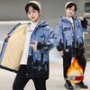 Boys' Fleece-Lined Parka: Thick, Casual Fall/Winter Jacket for Kids