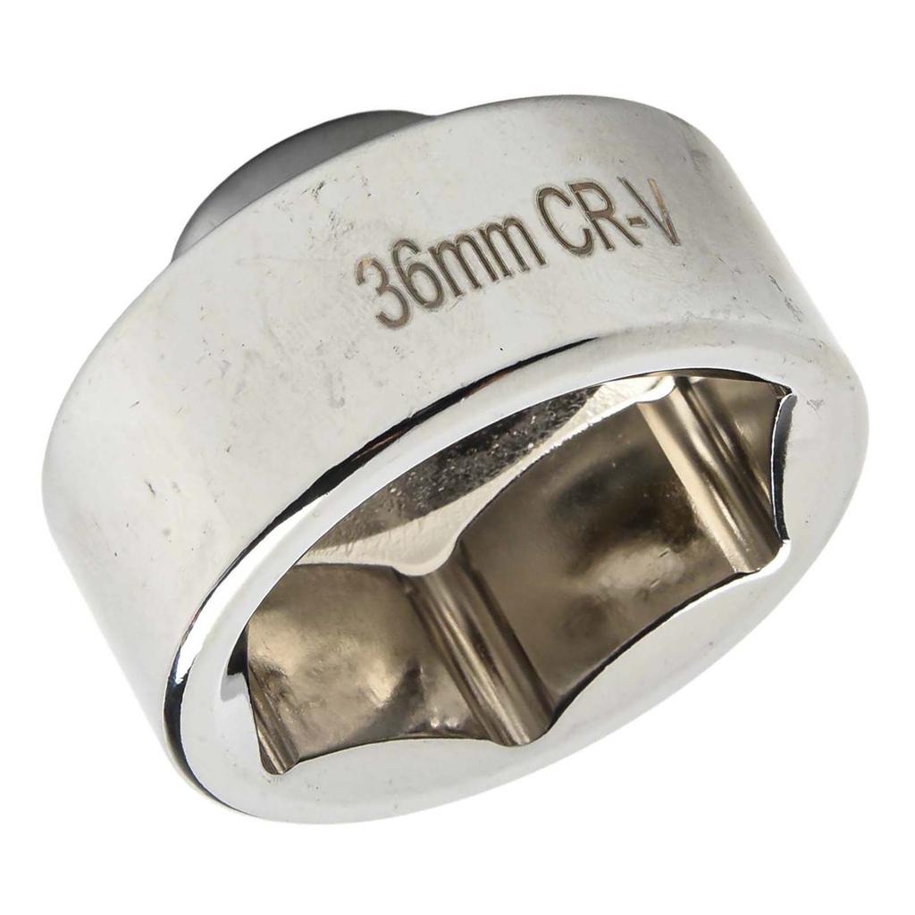 Oil Change Silver 36mm Wrench 3 8 Inch Drive Wrench Oil Filter Wrench 3 8 Drive Socket Compatibility With Ratchet