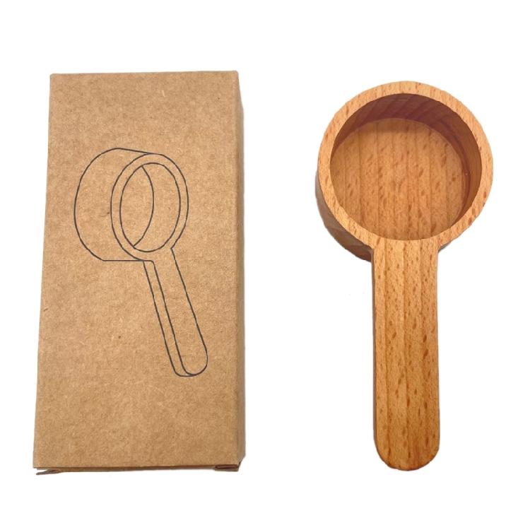 

Wooden Measuring Coffee Spoon for Coffee Beans, Whole Beans Ground Beans or Teas 10cm