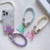 New Creative Dopamine Phone Case Pendant  Universal and Versatile Short Rope Hand Chain  Sturdy Heart-shaped Rope