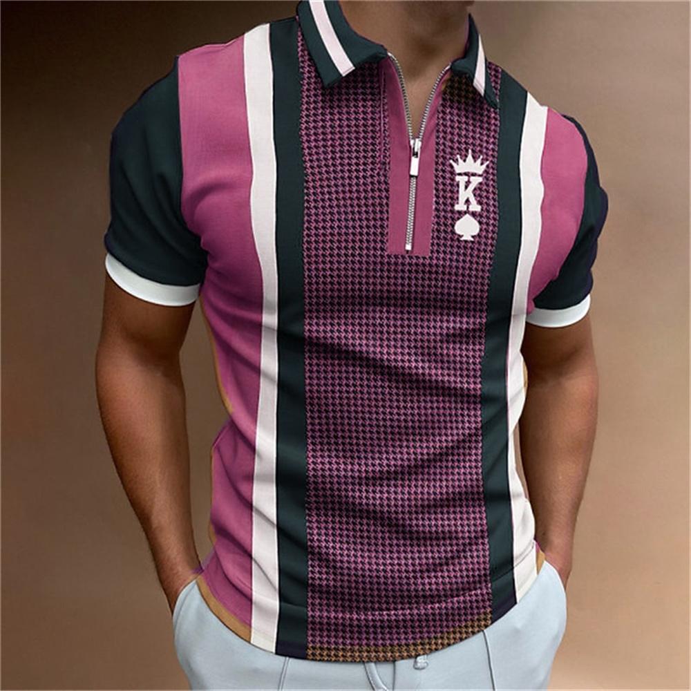 Summer Casual Top, Fashionable and High-quality Zipper Pullover, Men's Clothing