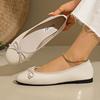 Fashion Women's Casual Patent Leather Korean Shoes Ladies Bowknot Shallow Elegant Female Moccasins Summer Autumn Flats Shoe 2025