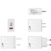 65W Multi-Port USB-C/PD Charger with LED for US, EU, UK - Slow Charge Mobile Devices