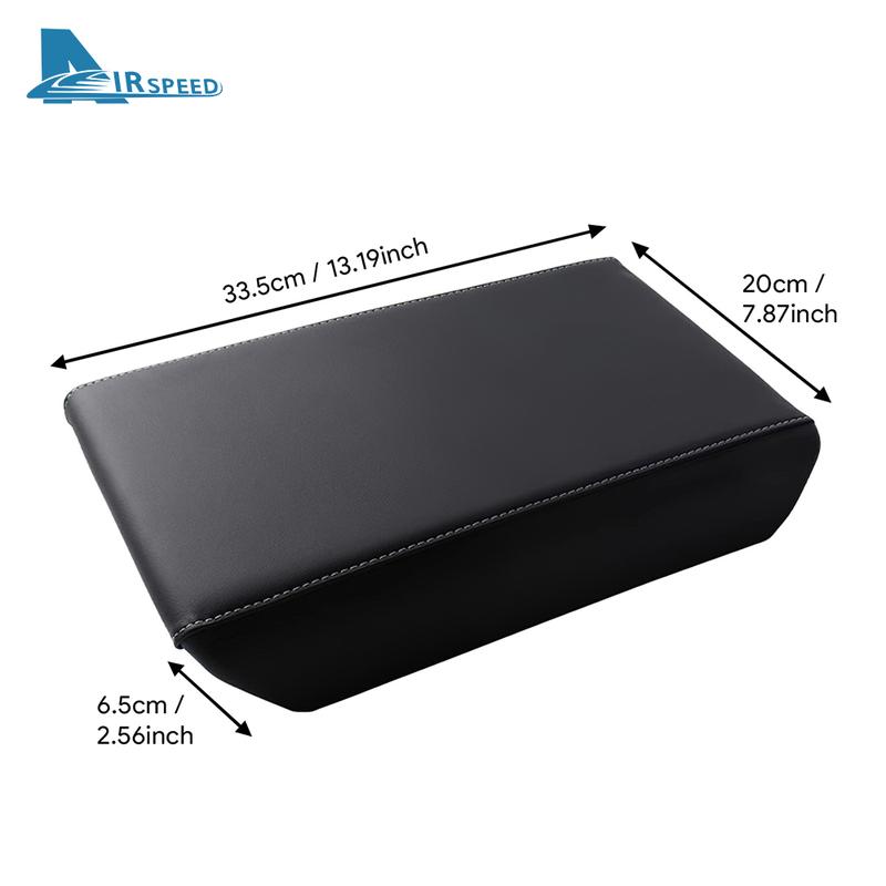 Leather Armrest Box Protective ABS Cover Trim For Tesla Model YL 6 Seats Model Y Standard 2025 2026 2027 Arm Rest Lid Interior