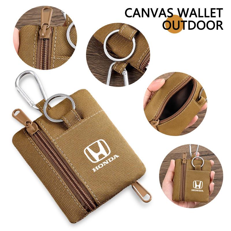 ARC1 Mini Wallet Key Card Carrier Holder Small Travel Waist Bag Camping Hiking Hunting Pouch For Honda Mugen Power Accords Sticker