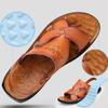 Cowhide Leather Beach Shoes Men's Trend Casual Men's Non-slip Sandals Men's Sandals Slippers