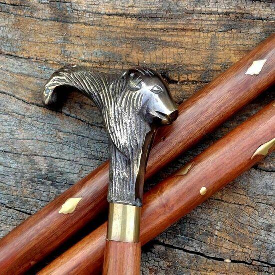 

Антикварный стиль Викторианский Винтажный Дизайнерская Латунная Ручка Трость Деревянная Трость M аэро