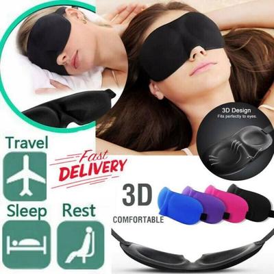 Nachtmaske - 3D Ultra Komfort - Weicher Schwamm - Geeignet für Reisen - Unisex