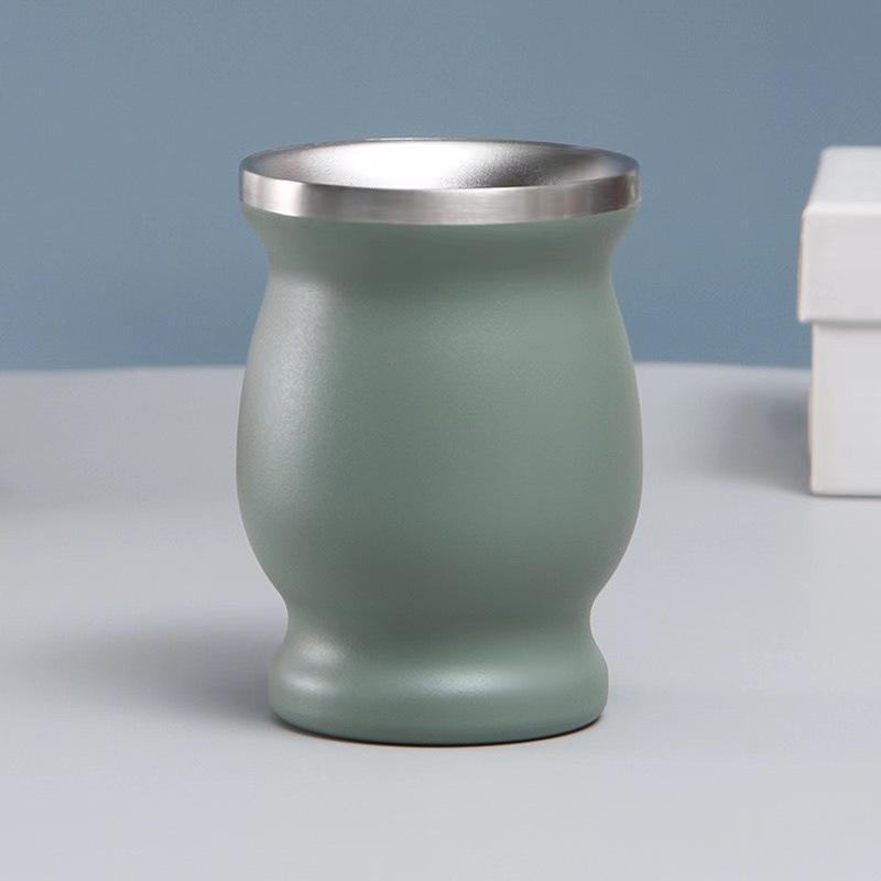 Amazon Hot-selling, Stainless Steel Oz Stainless Steel Mate Tea Cup Gourd Type Heat Insulation Cup Mini Gourd Cup