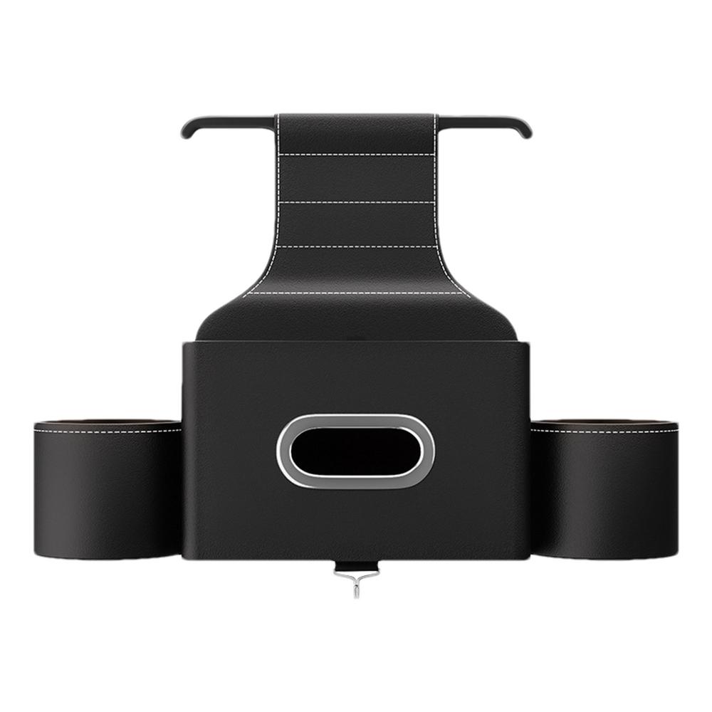 

Автомобильный органайзер на заднее сиденье, износостойкие, устойчивые, держатели для спинок сидений, держатель для сотового телефона, двойной подстаканник, автомобильный органайзер для чашек чёрный