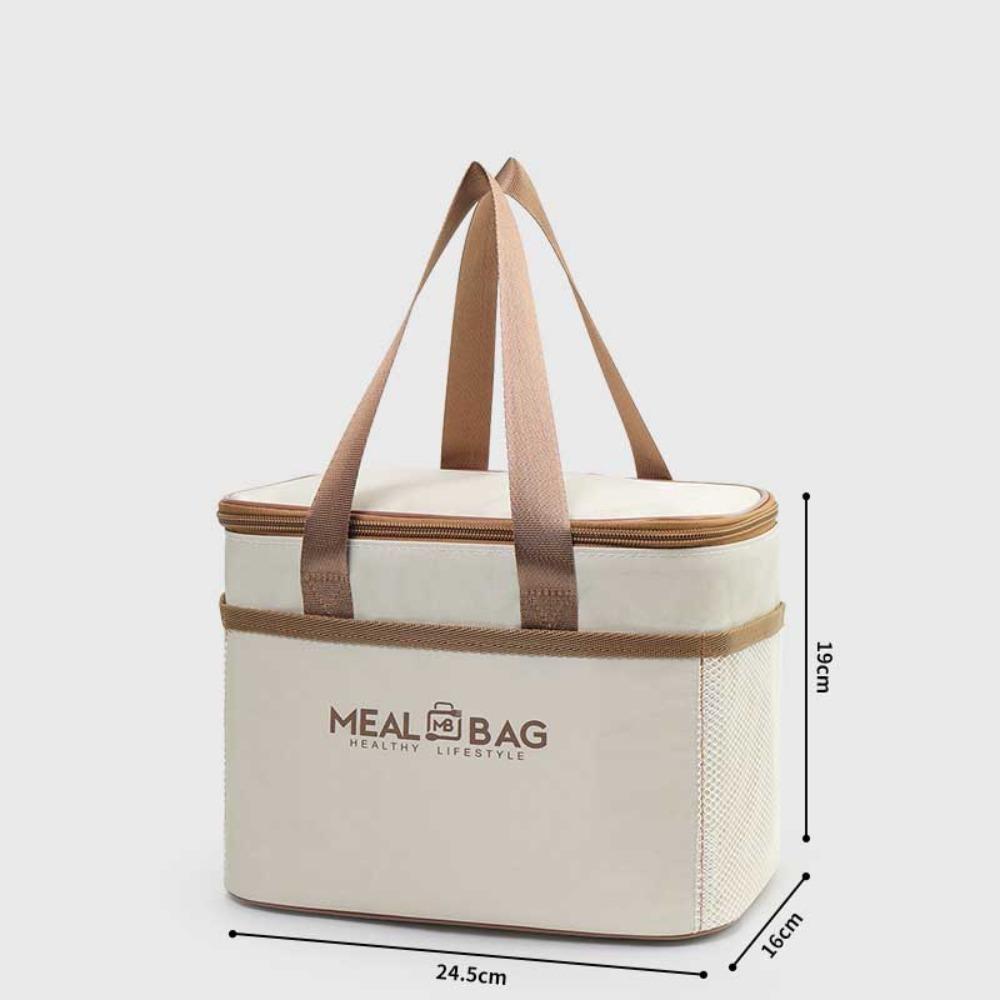 New Aluminum Foil Lunch Box Storage Bag Thickened Insulated Food Thermal Bag Oxford Waterproof Lunch Bag Women