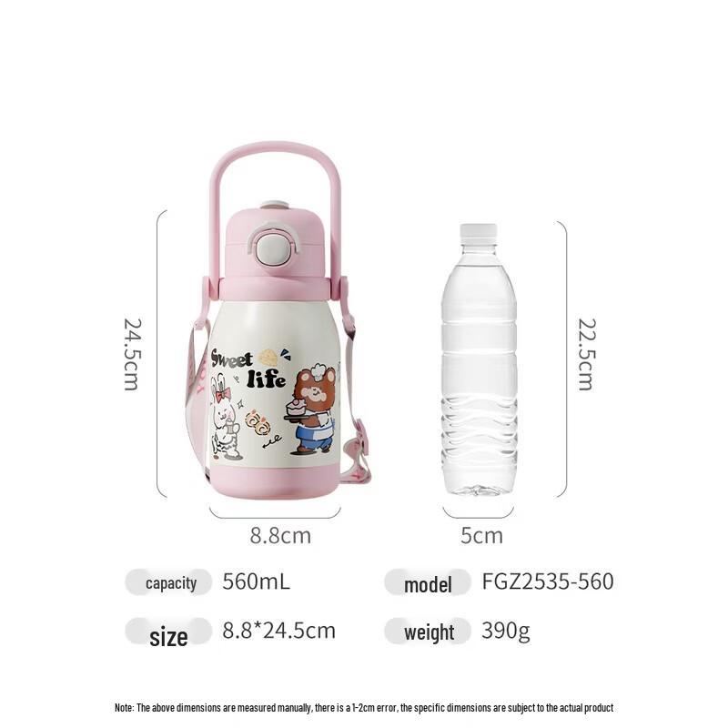 FUGUANG Little Rabbit 316 Stainless Steel Kids Thermos Cup 560ML