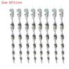 10Pcs Reflective Bird Deterrent Rods 30cm Hanging Bird Repellents Reflective Wind Spiral Rod Garden Anti-bird Protection