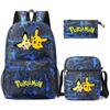Backpack Teen Student School Bag Three-piece Pencil Case Crossbody Bag