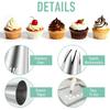 5Pcs 1M Cake Piping Tips, Cake Decorating Tips Seamless Icing Tipss Cupcake Piping Tipss Baking Tools for DIY Art